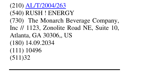 Zëri i markës RUSH ! ENERGY në buletin