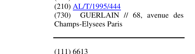 GUERLAIN markasının bültendeki kaydı