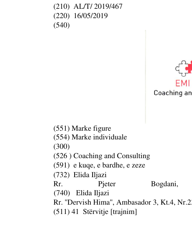 Zëri i markës Coaching and Consulting në buletin