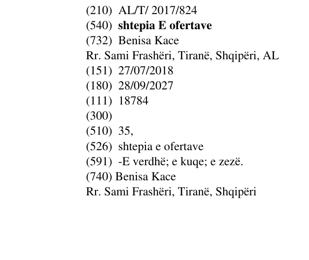 Zëri i markës shtepia E ofertave në buletin