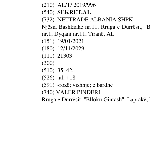 Zëri i markës SEKRET.AL në buletin