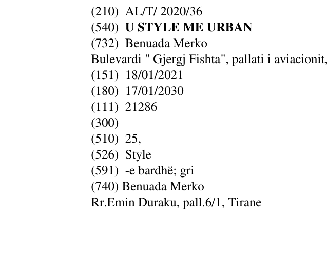 Zëri i markës U STYLE ME URBAN në buletin