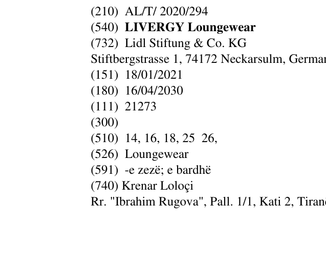Zëri i markës LIVERGY Loungewear në buletin