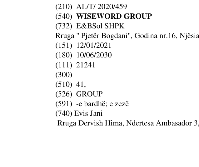 Zëri i markës WISEWORD GROUP në buletin