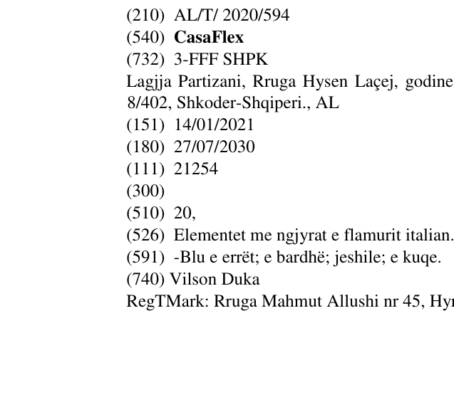 Zëri i markës CasaFlex në buletin