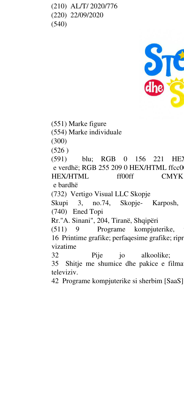 Zëri i markës Stella dhe Sani në buletin