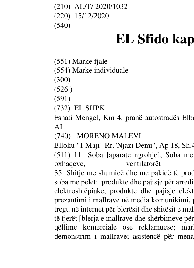 Zëri i markës EL Sfido kapricot e motit! në buletin