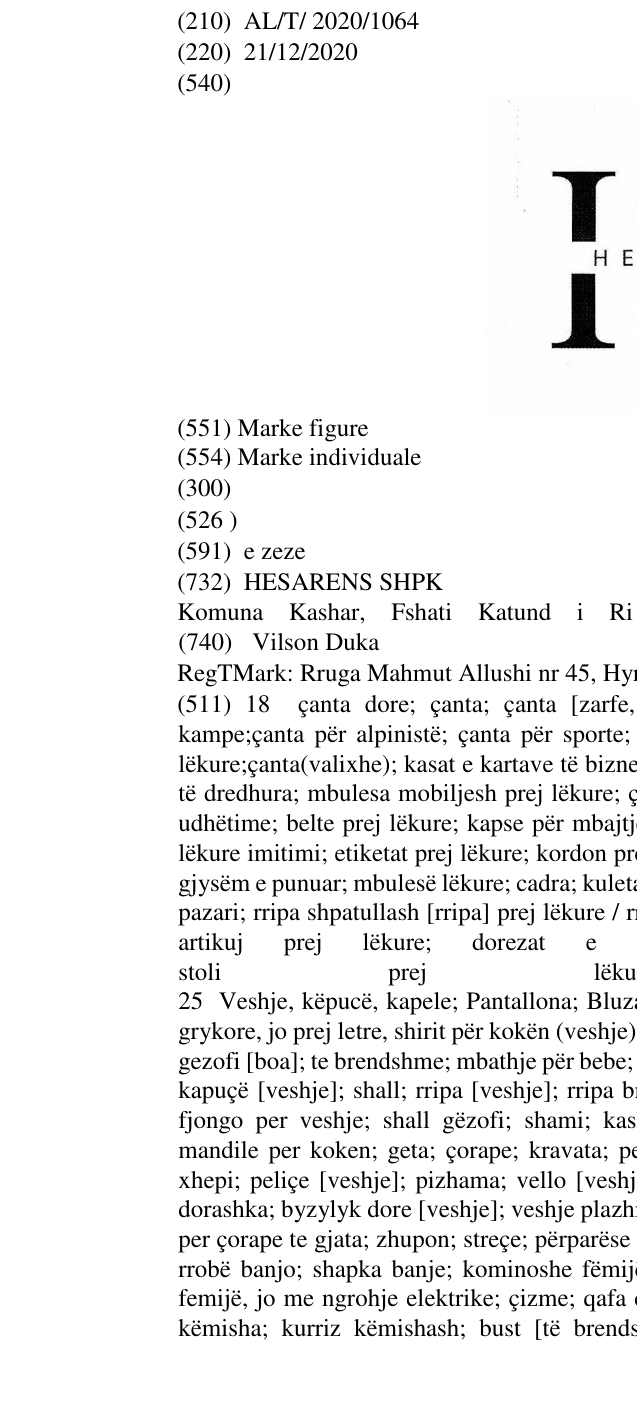 Zëri i markës HESI në buletin