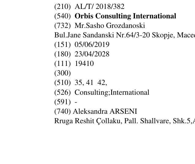 Zëri i markës Orbis Consulting International në buletin