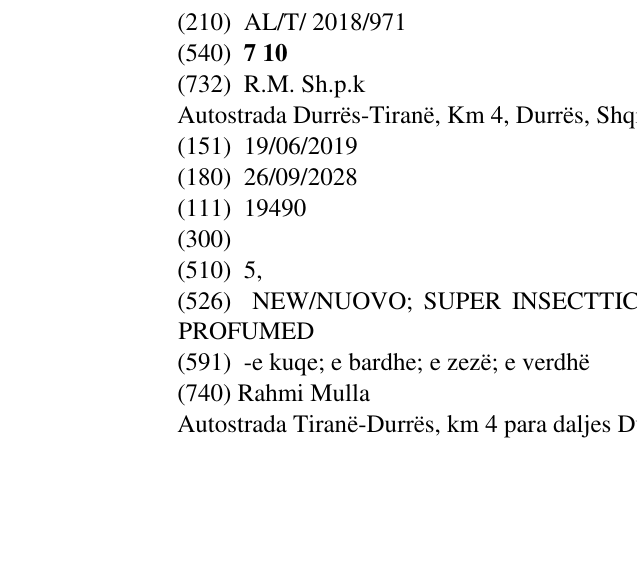 Zëri i markës 7 10 në buletin