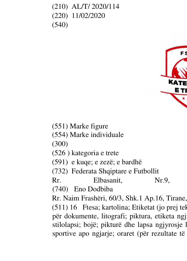 Zëri i markës kategoria e trete në buletin