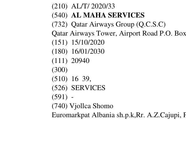 Zëri i markës AL MAHA SERVICES në buletin