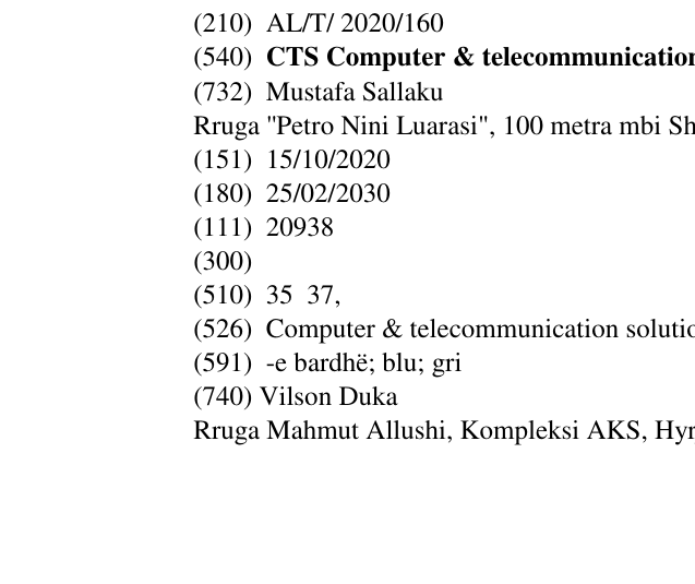 Zëri i markës CTS Computer & telecommunication solutions në buletin