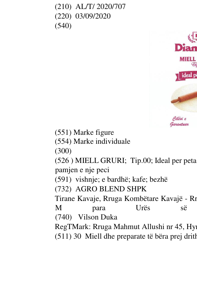 Zëri i markës MIELL GRURI; Tip.00; Ideal per peta; Cilesi e Garantuar; 25 Kg; pamjen e nje pete; pamjen e nje peci në buletin