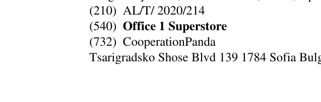 Zëri i markës Office 1 Superstore në buletin