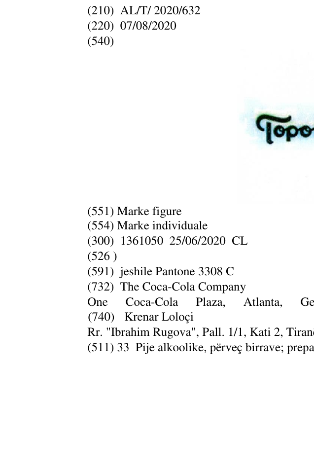 Zëri i markës TopoChico në buletin