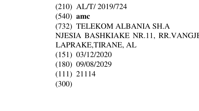 Zëri i markës amc në buletin