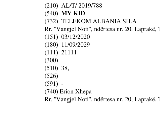 Zëri i markës MY KID në buletin
