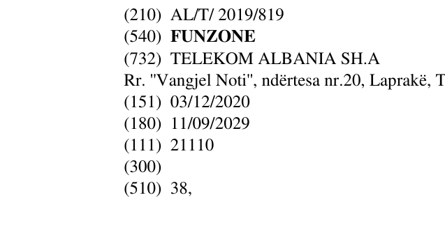 Zëri i markës FUNZONE në buletin