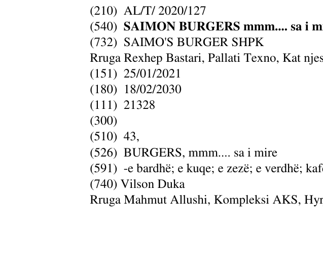 Zëri i markës SAIMON BURGERS mmm.... sa i mire në buletin