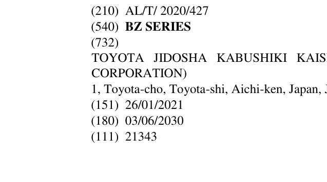 Zëri i markës BZ SERIES në buletin