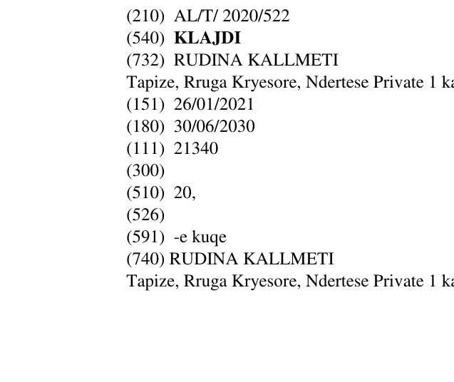 Zëri i markës KLAJDI në buletin