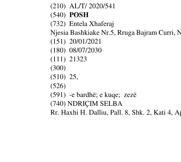 Zëri i markës POSH në buletin