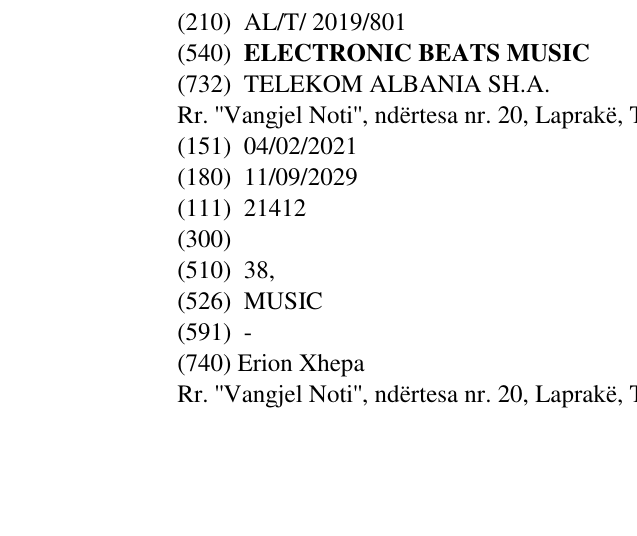Zëri i markës ELECTRONIC BEATS MUSIC në buletin