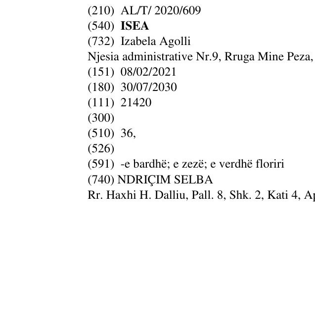 Zëri i markës ISEA në buletin