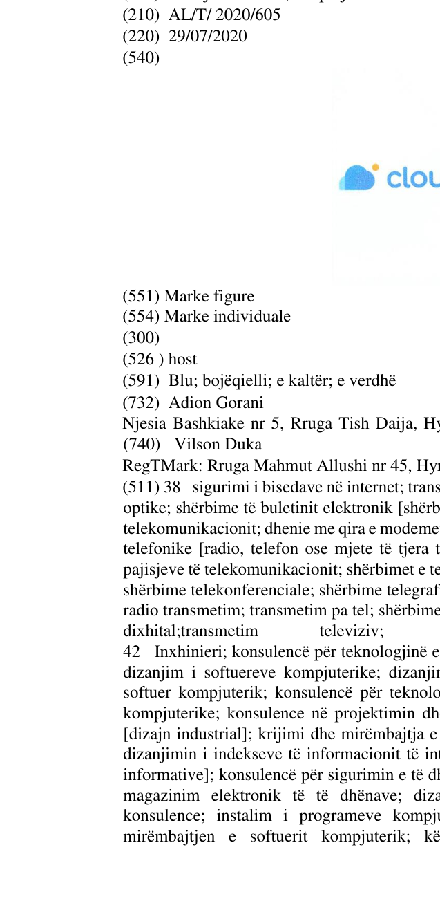 Zëri i markës host në buletin