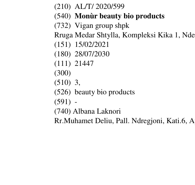 Zëri i markës Monùr beauty bio products në buletin
