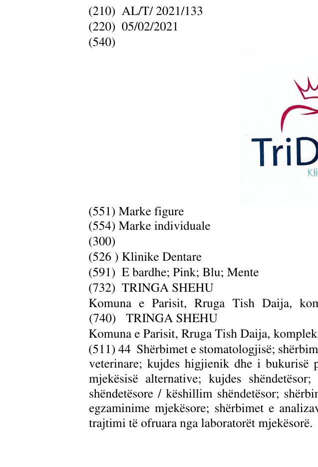 Zëri i markës Klinike Dentare në buletin