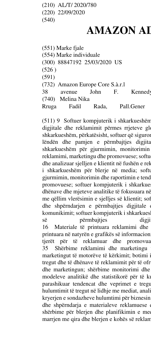 Zëri i markës AMAZON ADVERTISING në buletin