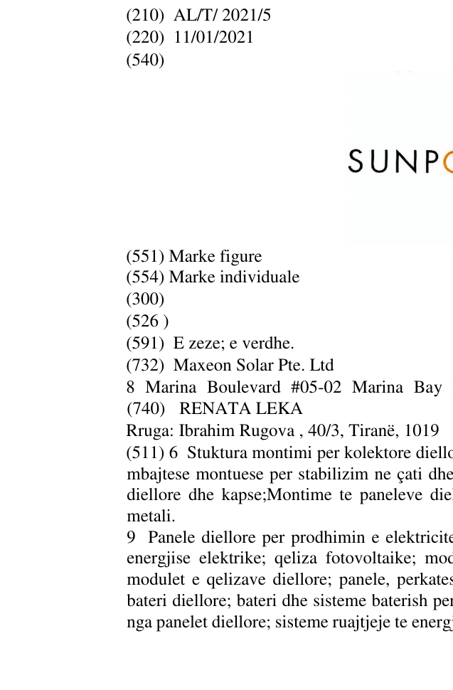 Zëri i markës SUNPOWER në buletin