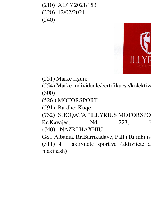 Zëri i markës MOTORSPORT në buletin