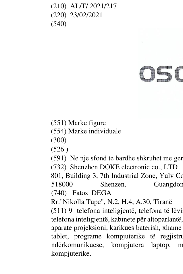 Zëri i markës OSCAL në buletin