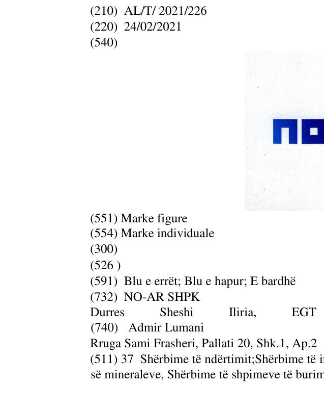 Zëri i markës noar në buletin