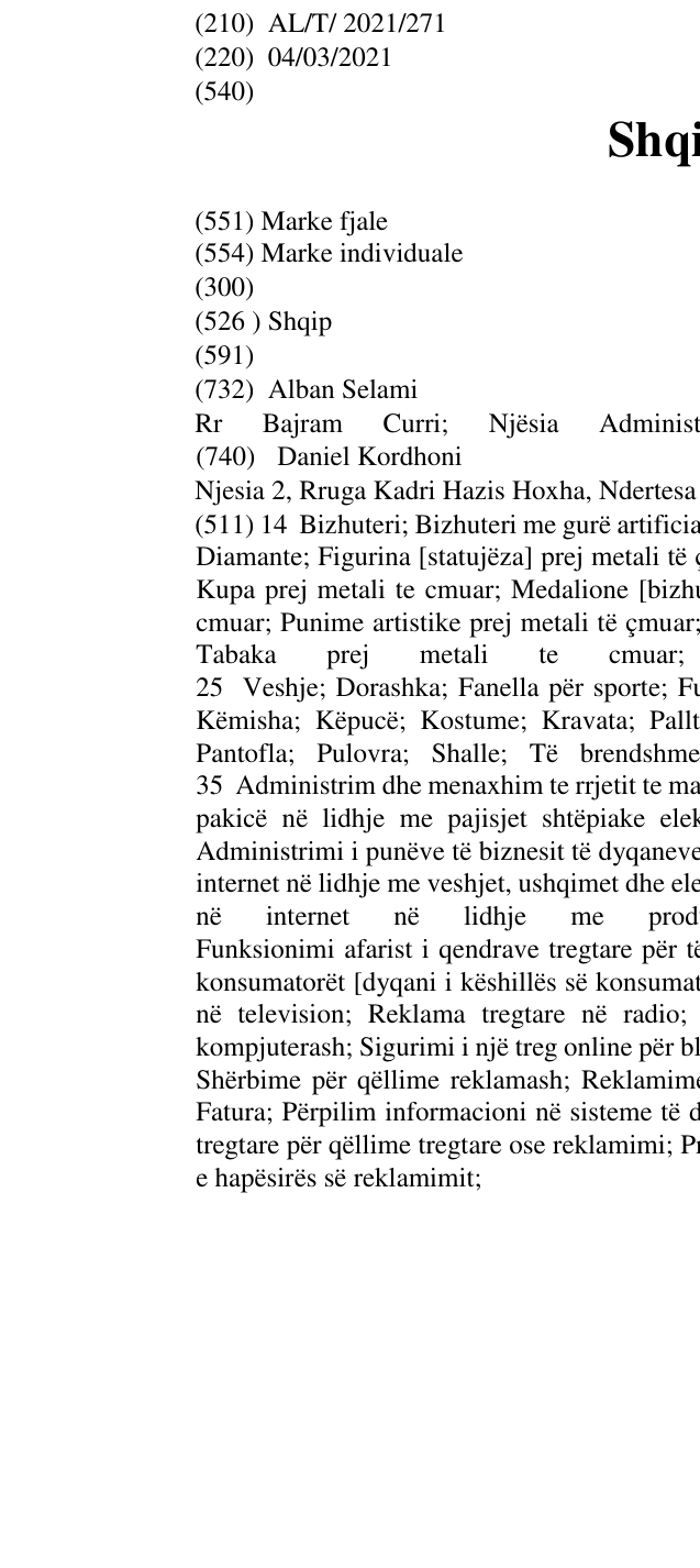 Zëri i markës Shqipful në buletin