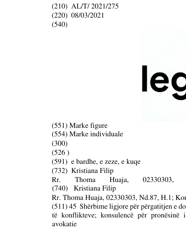 Zëri i markës LEGIT në buletin