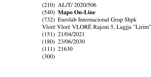 Zëri i markës Mapo On-Line në buletin