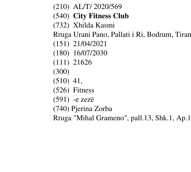 Zëri i markës City Fitness Club në buletin