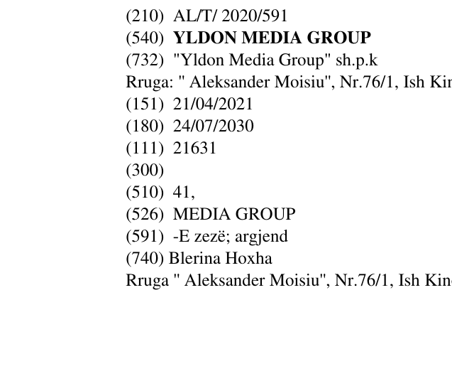 Zëri i markës YLDON MEDIA GROUP në buletin
