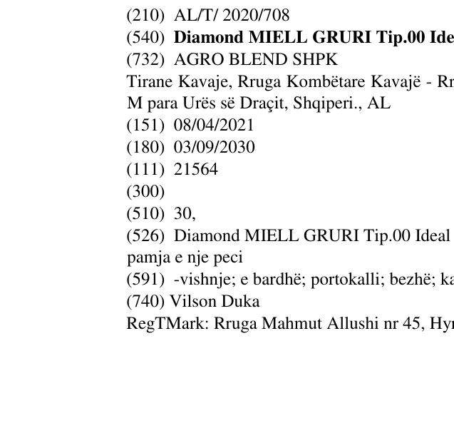 Zëri i markës Diamond MIELL GRURI Tip.00 Ideal per peta Top Quality 1 Kg në buletin