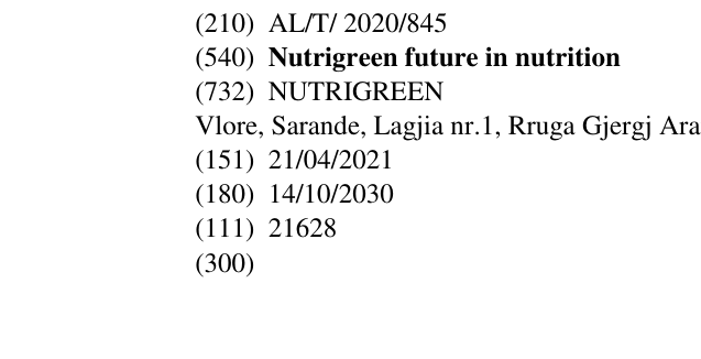 Zëri i markës Nutrigreen future in nutrition në buletin