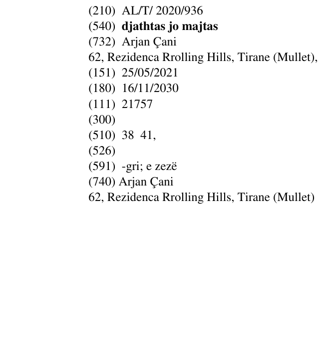 Zëri i markës djathtas jo majtas në buletin