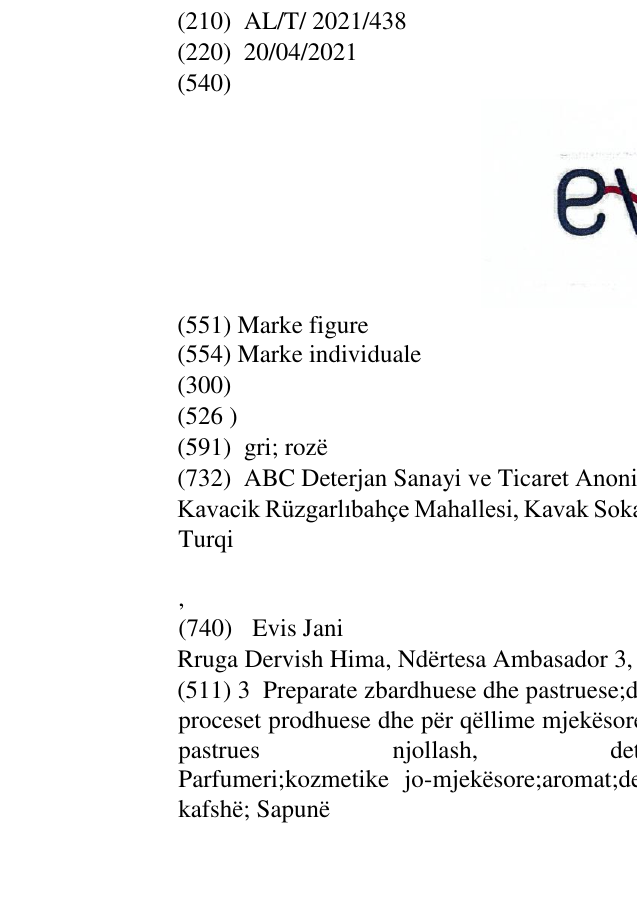 Zëri i markës Eva në buletin