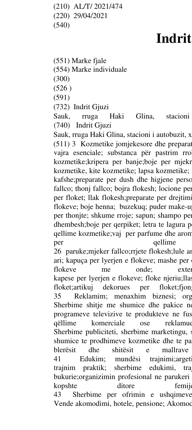Zëri i markës Indrit Gjuzi në buletin