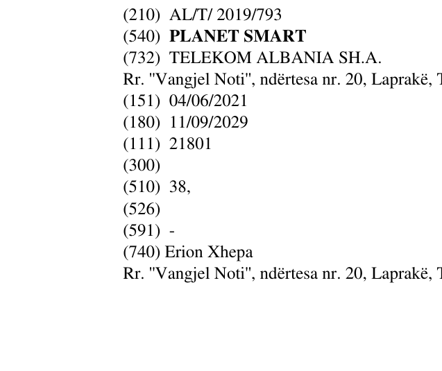 Zëri i markës PLANET SMART në buletin