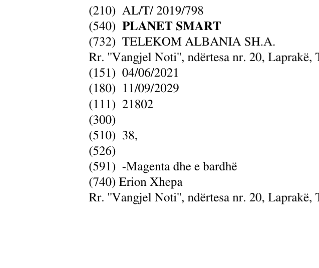 Zëri i markës PLANET SMART në buletin