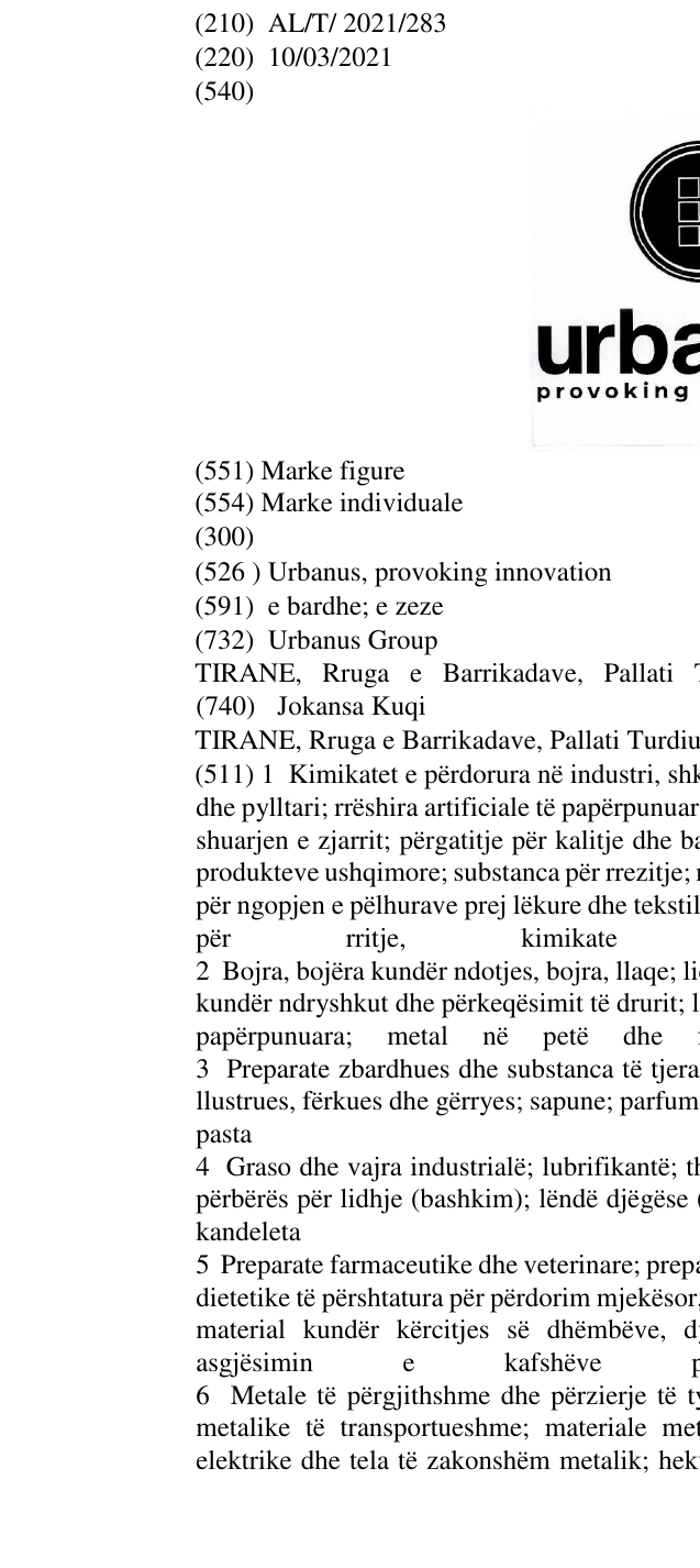 Zëri i markës Urbanus, provoking innovation në buletin